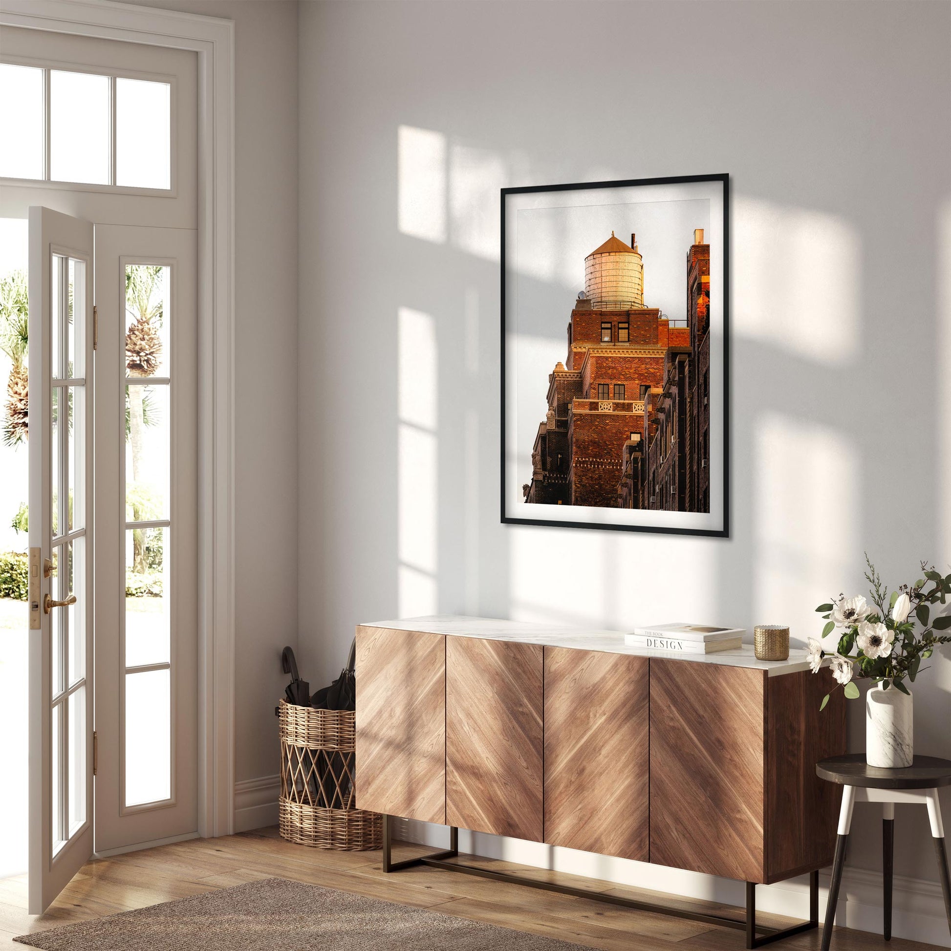 Fine art print of Water Tower at Sunset in Chelsea Manhattan NYC