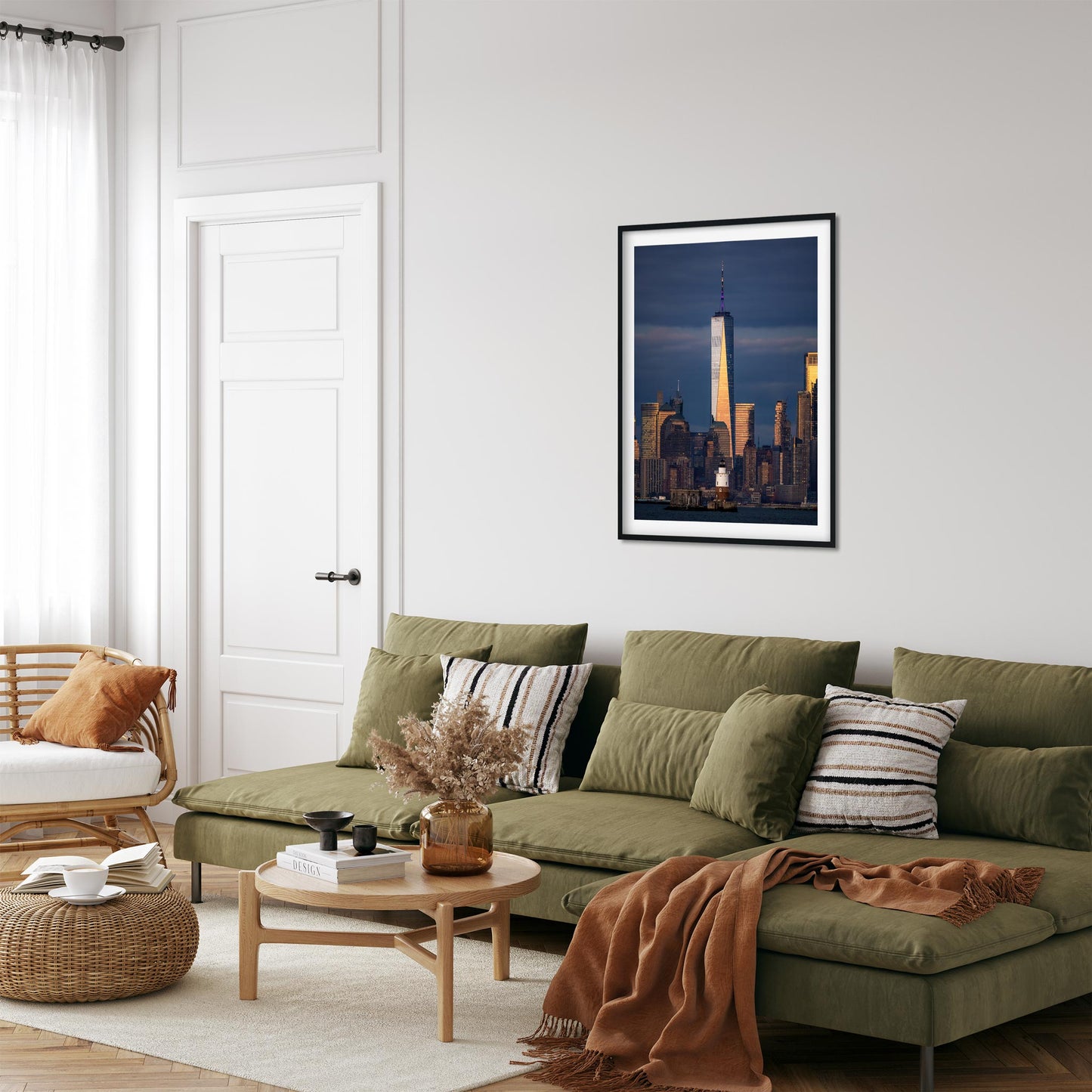 Fine art print of Robbins Reef Lighthouse at Dusk in New York City