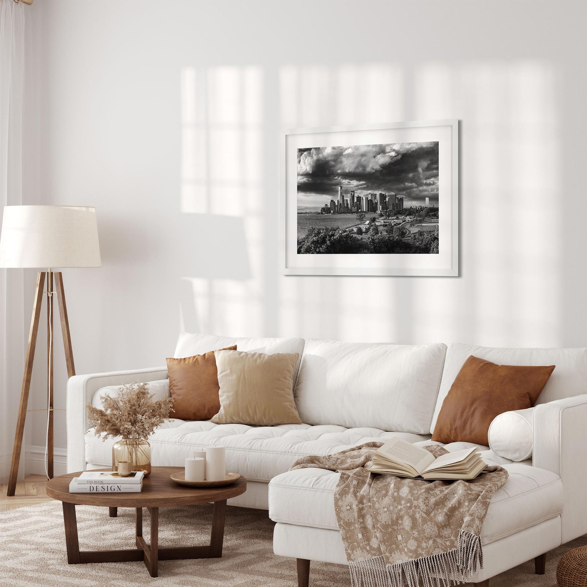 Fine art print of Lower Manhattan Skyline under Storm Clouds