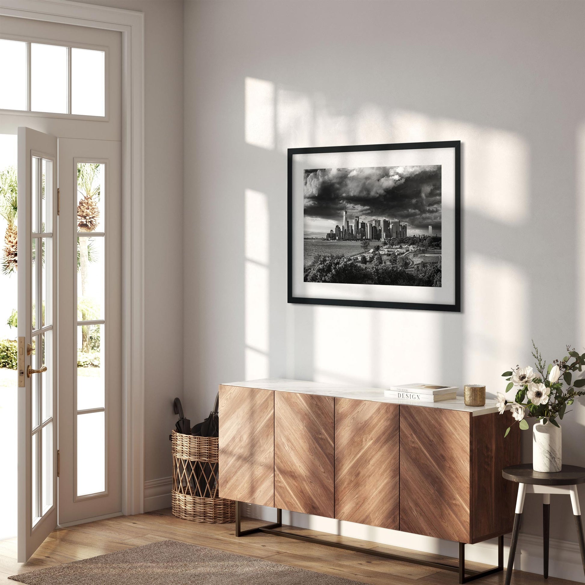 Fine art print of Lower Manhattan Skyline under Storm Clouds