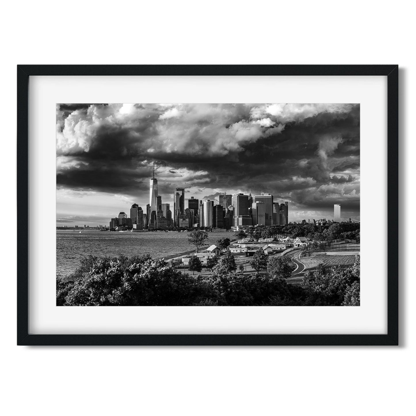 Fine art print of Lower Manhattan Skyline under Storm Clouds