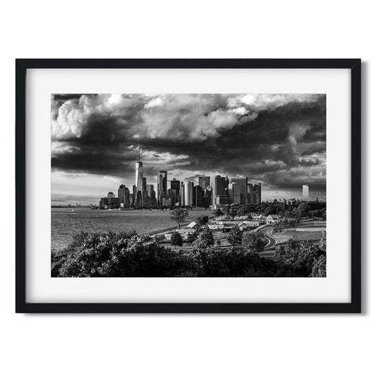 Fine art print of Lower Manhattan Skyline under Storm Clouds