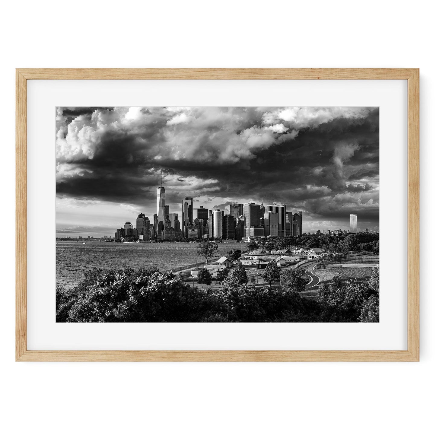 Fine art print of Lower Manhattan Skyline under Storm Clouds