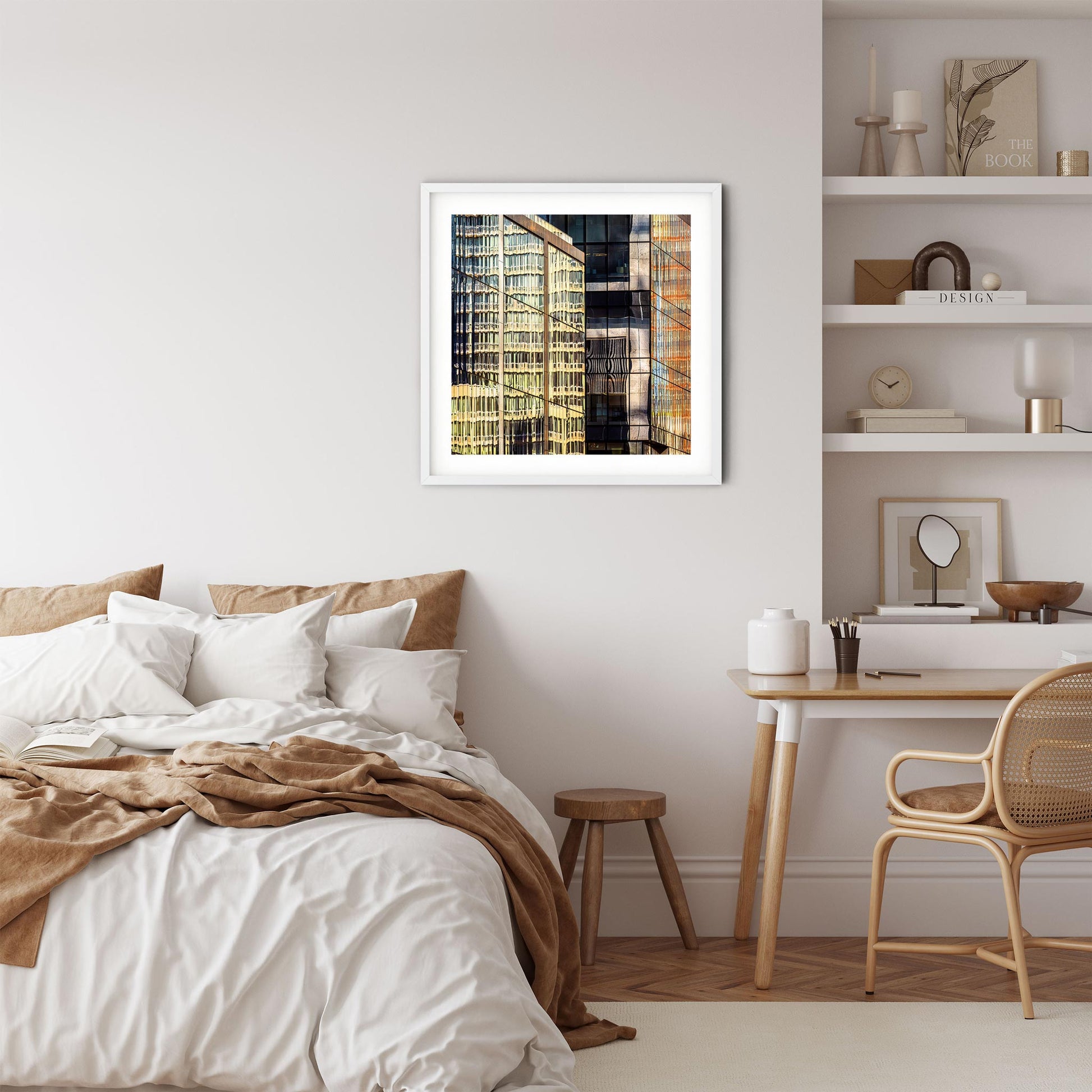 Fine art print of Golden Reflections of Hudson Yards NYC