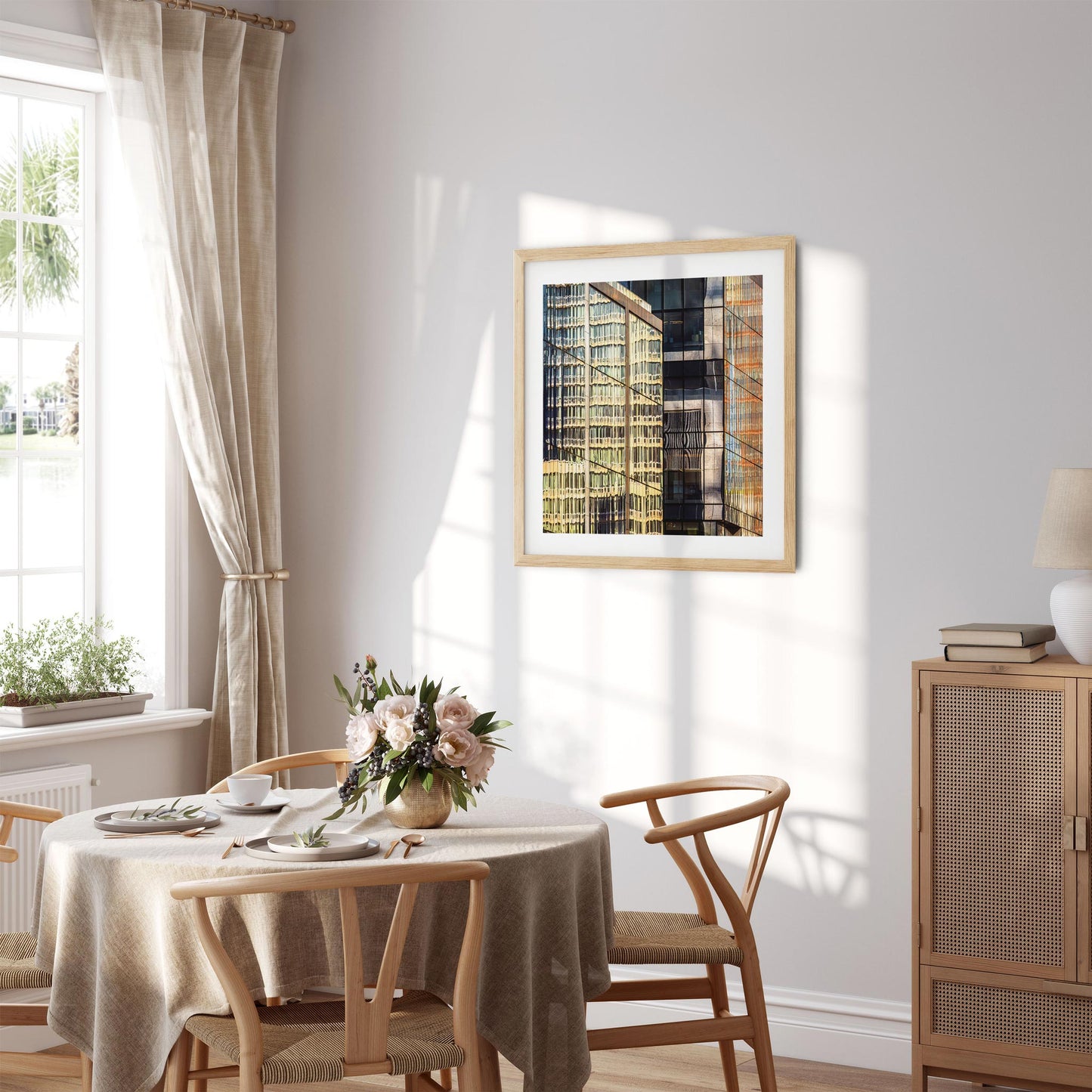 Fine art print of Golden Reflections of Hudson Yards NYC