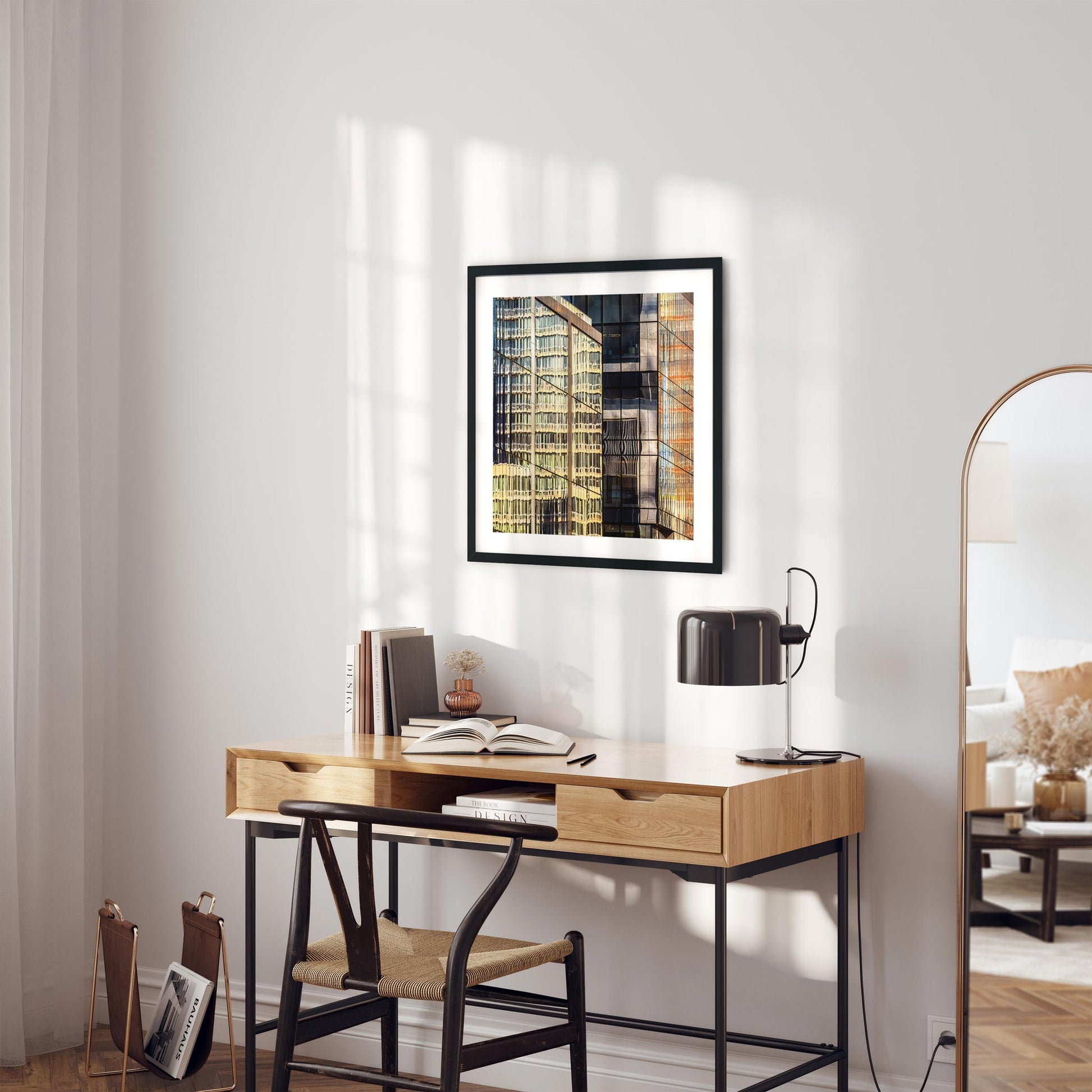 Fine art print of Golden Reflections of Hudson Yards NYC