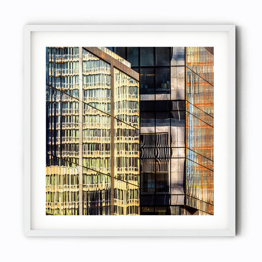Fine art print of Golden Reflections of Hudson Yards NYC