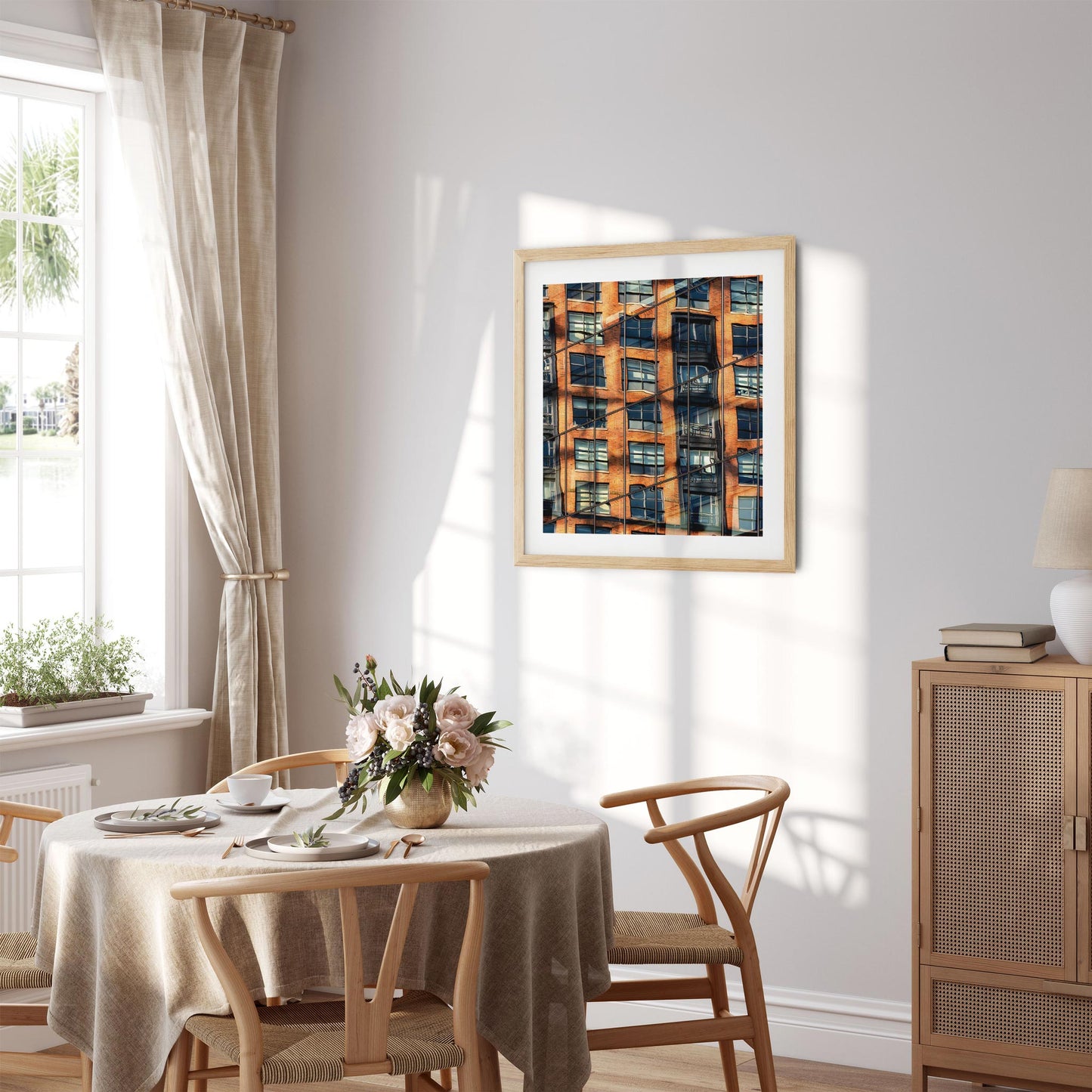 Fine art print of Building Reflections on High Line Chelsea NYC