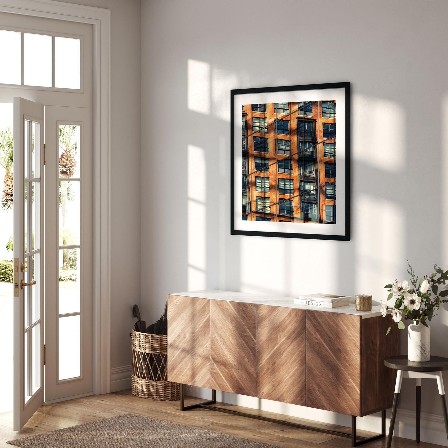 Fine art print of Building Reflections on High Line Chelsea NYC