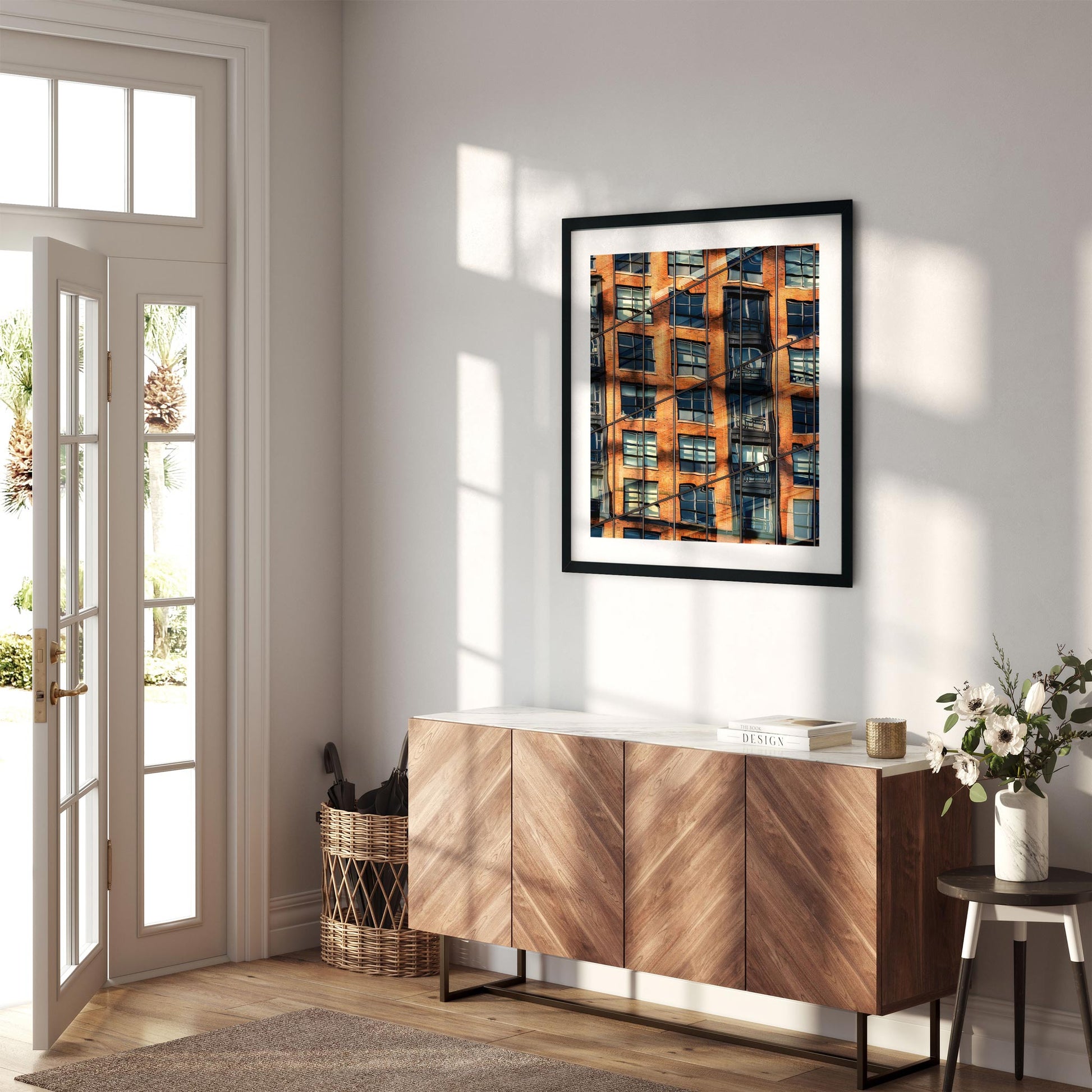 Fine art print of Building Reflections on High Line Chelsea NYC