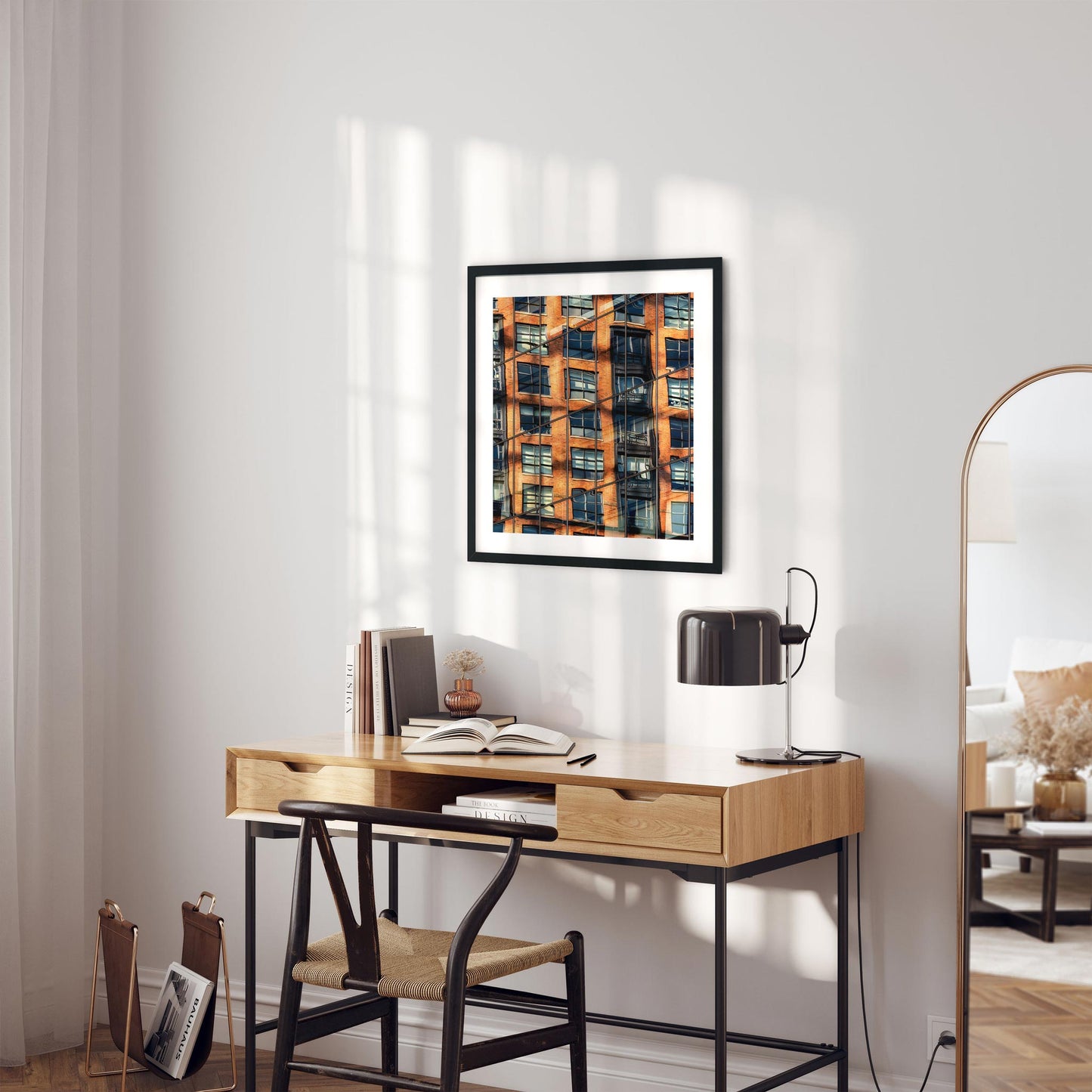 Fine art print of Building Reflections on High Line Chelsea NYC