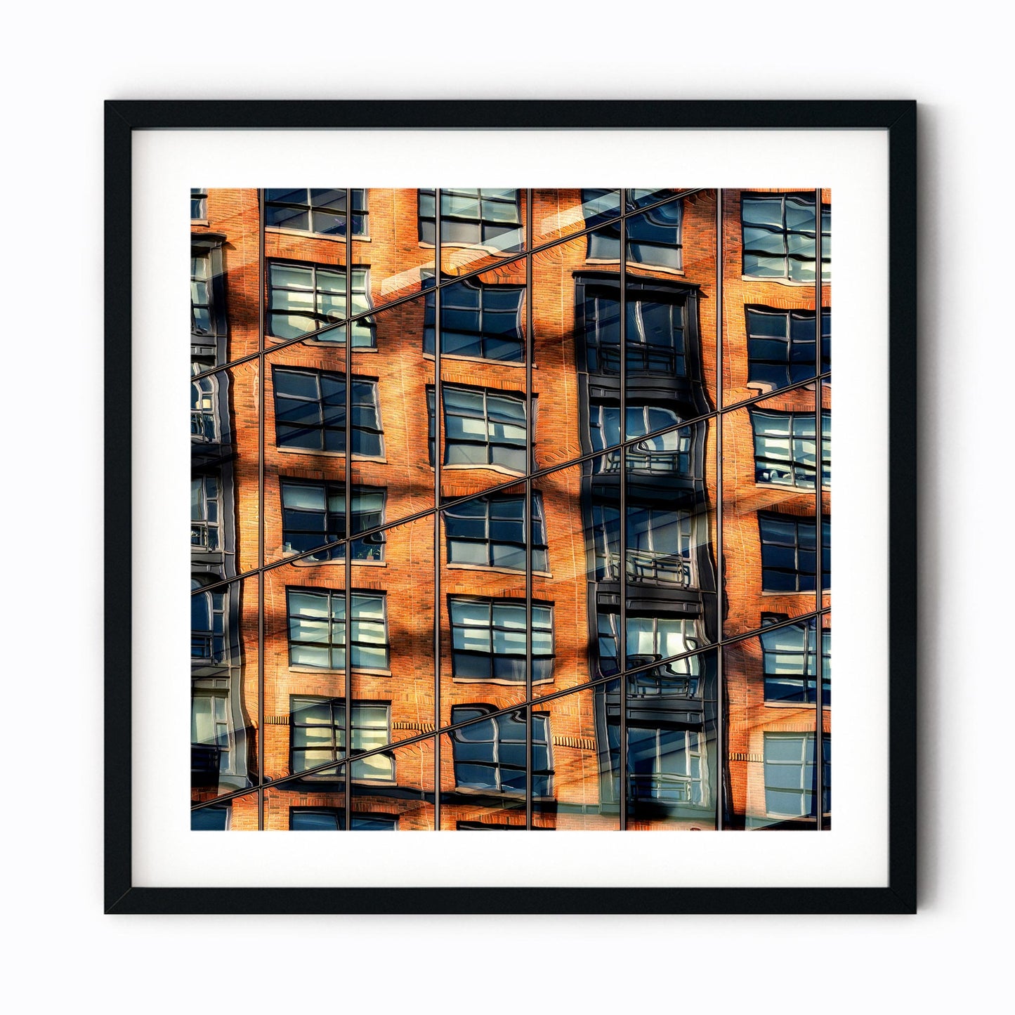 Fine art print of Building Reflections on High Line Chelsea NYC