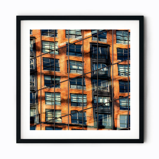 Fine art print of Building Reflections on High Line Chelsea NYC