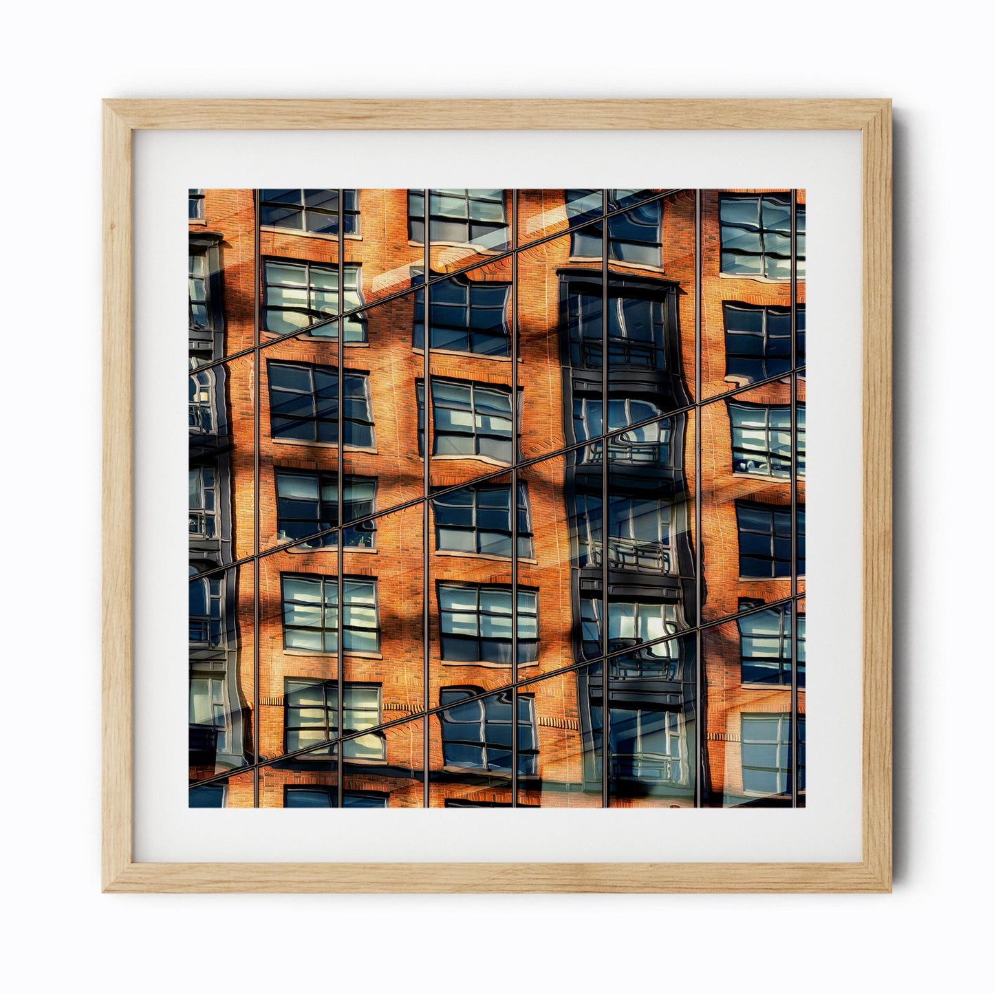 Fine art print of Building Reflections on High Line Chelsea NYC