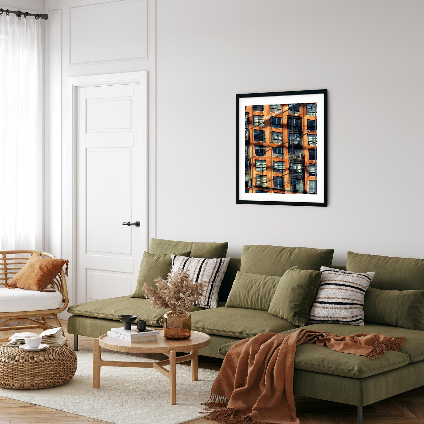 Fine art print of Building Reflections on High Line Chelsea NYC