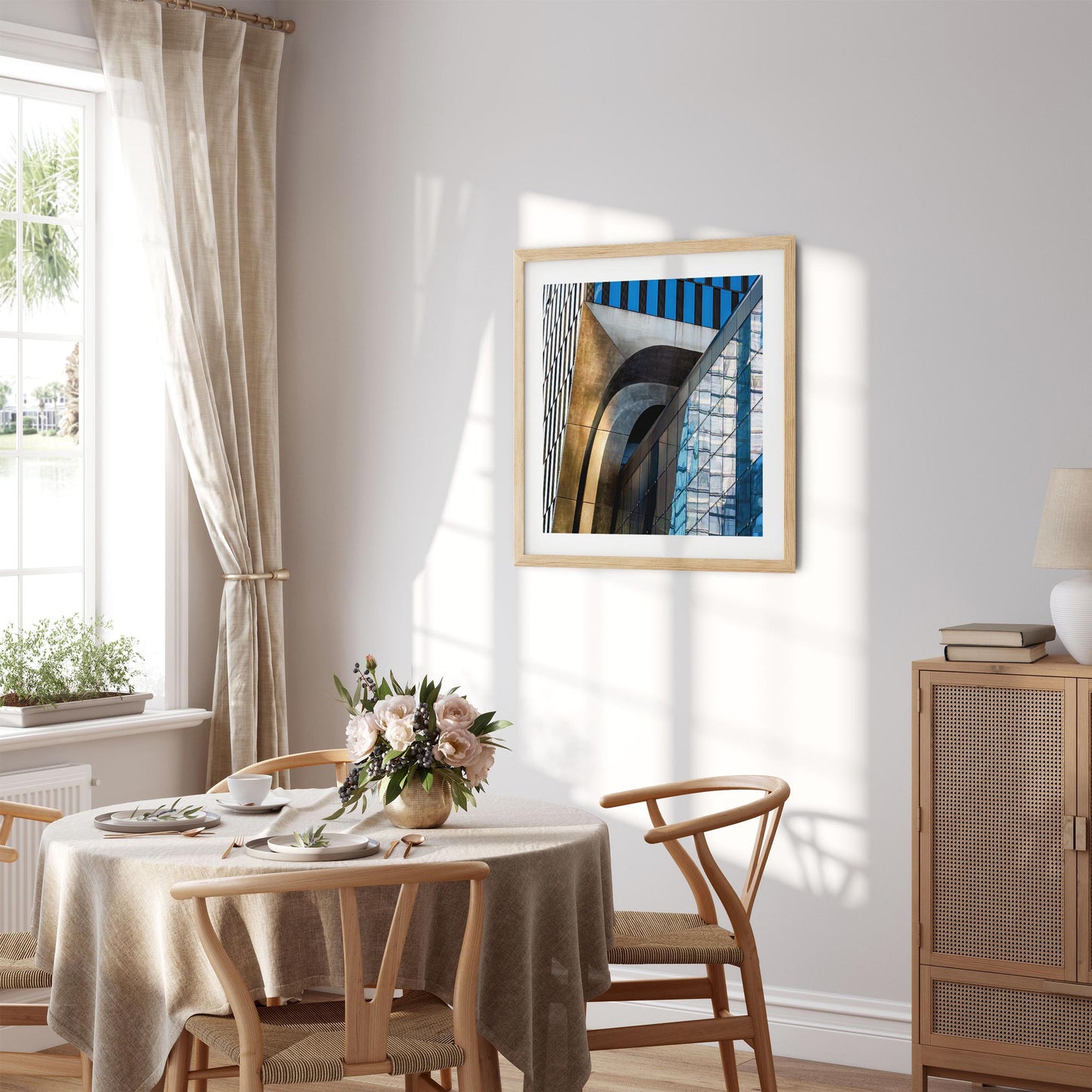 Fine art print of abstract building exterior The Shed in Hudson Yards NYC