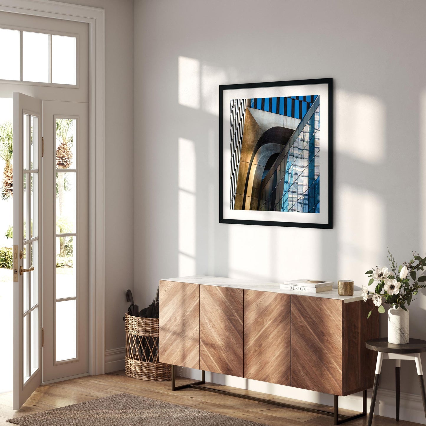 Fine art print of abstract building exterior The Shed in Hudson Yards NYC