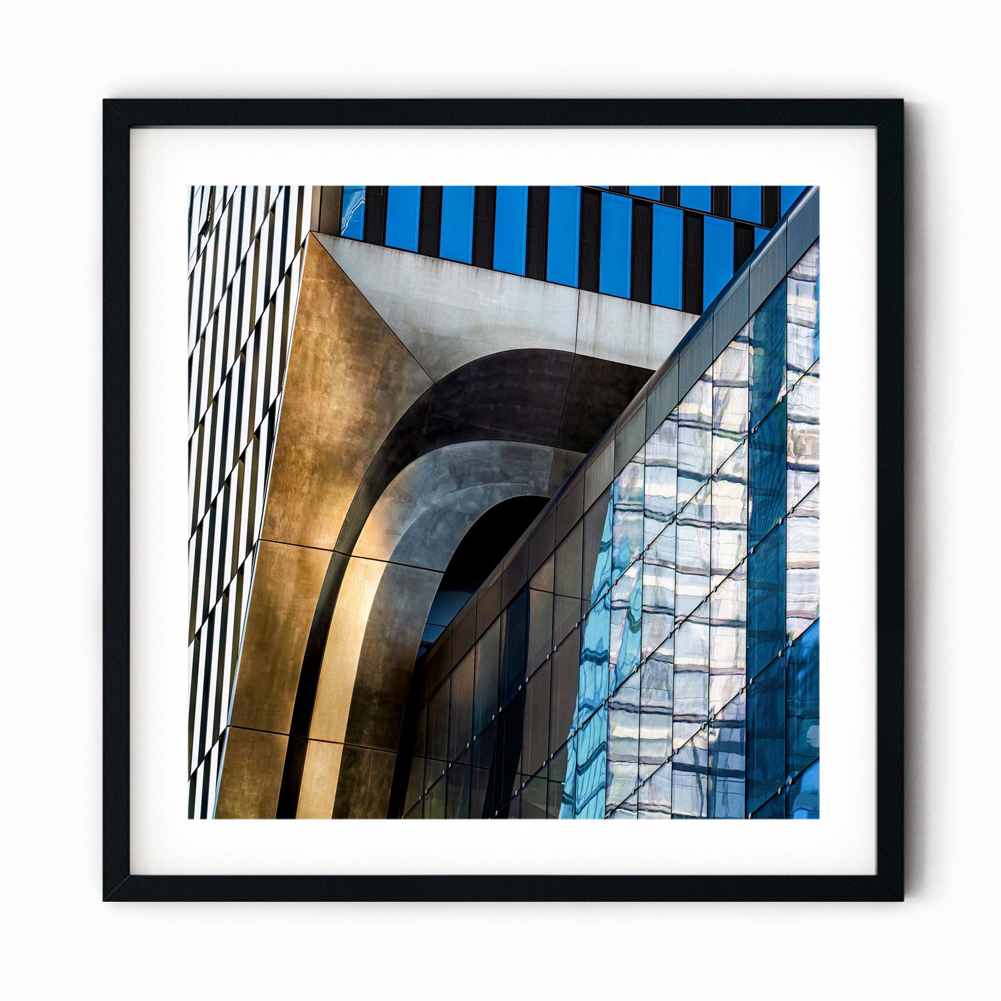 Fine art print of abstract building exterior The Shed in Hudson Yards NYC