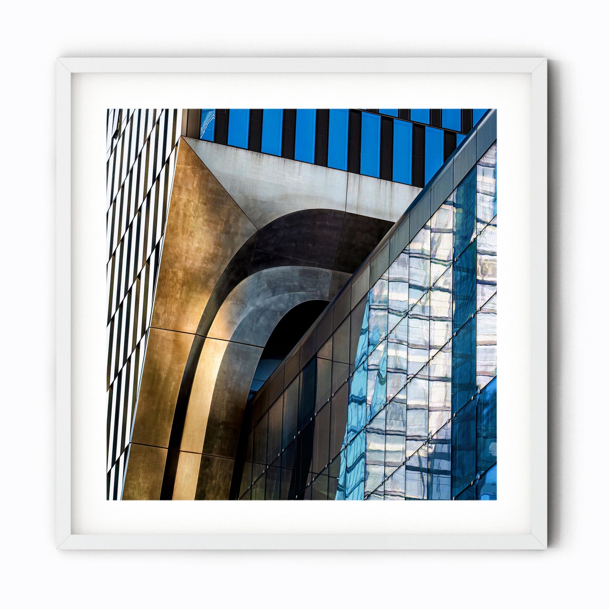 Fine art print of abstract building exterior The Shed in Hudson Yards NYC