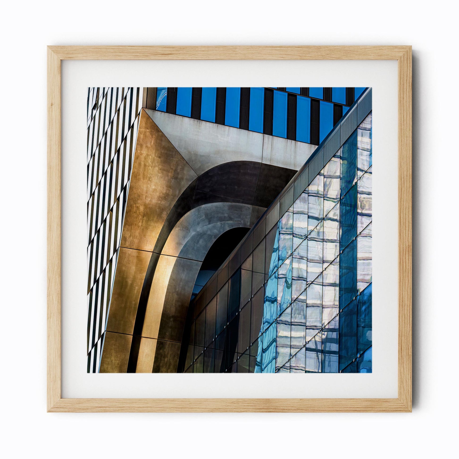 Fine art print of abstract building exterior The Shed in Hudson Yards NYC