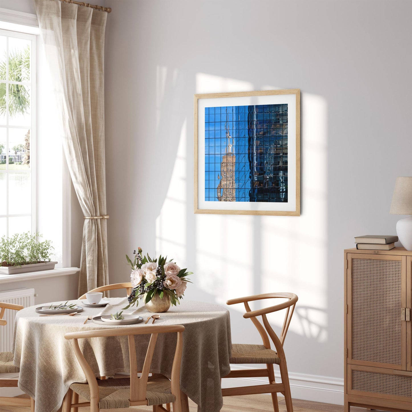 Fine art print of Empire State Building Reflections in Hudson Yards NYC