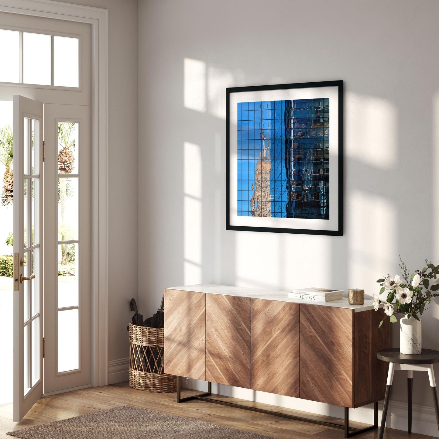 Fine art print of Empire State Building Reflections in Hudson Yards NYC