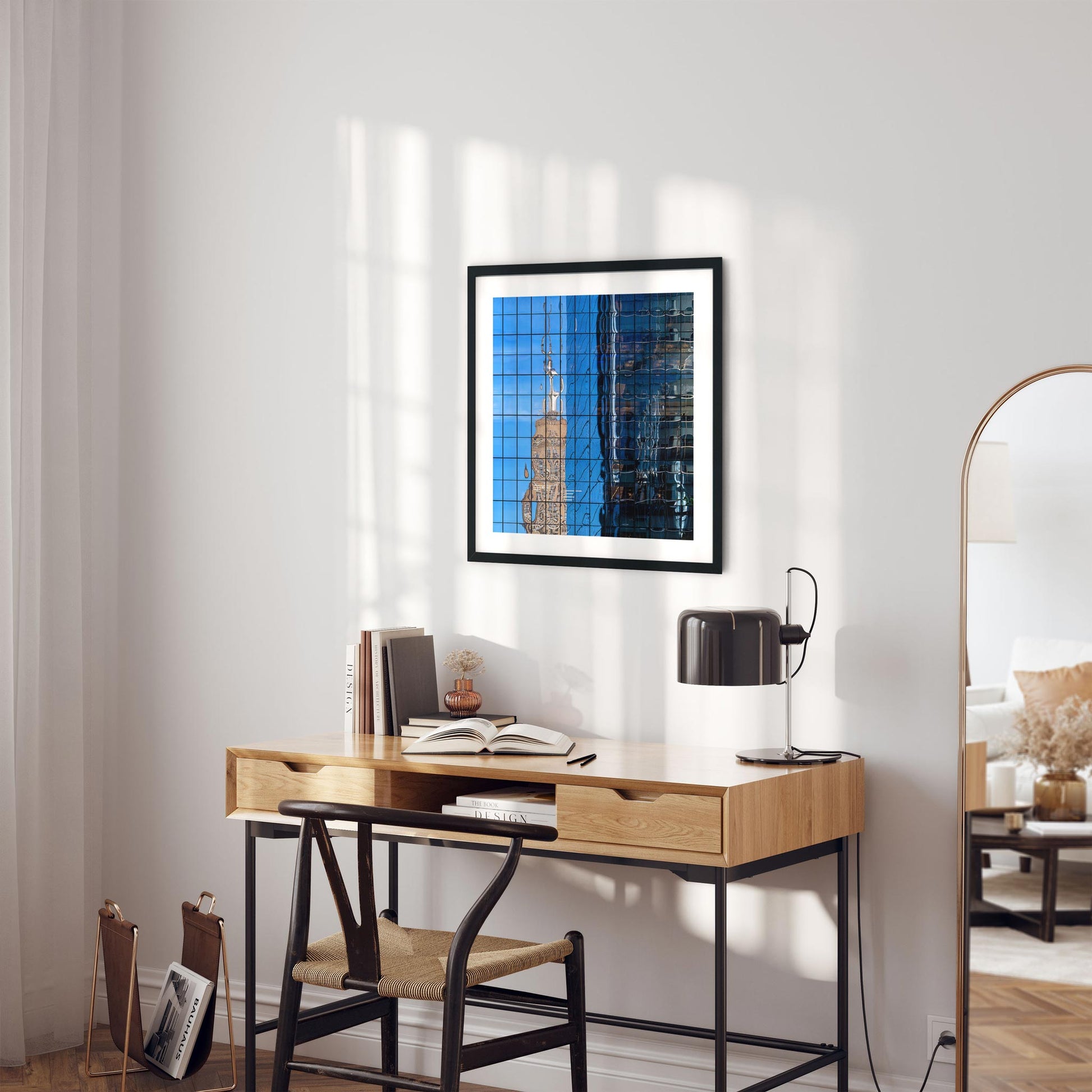 Fine art print of Empire State Building Reflections in Hudson Yards NYC