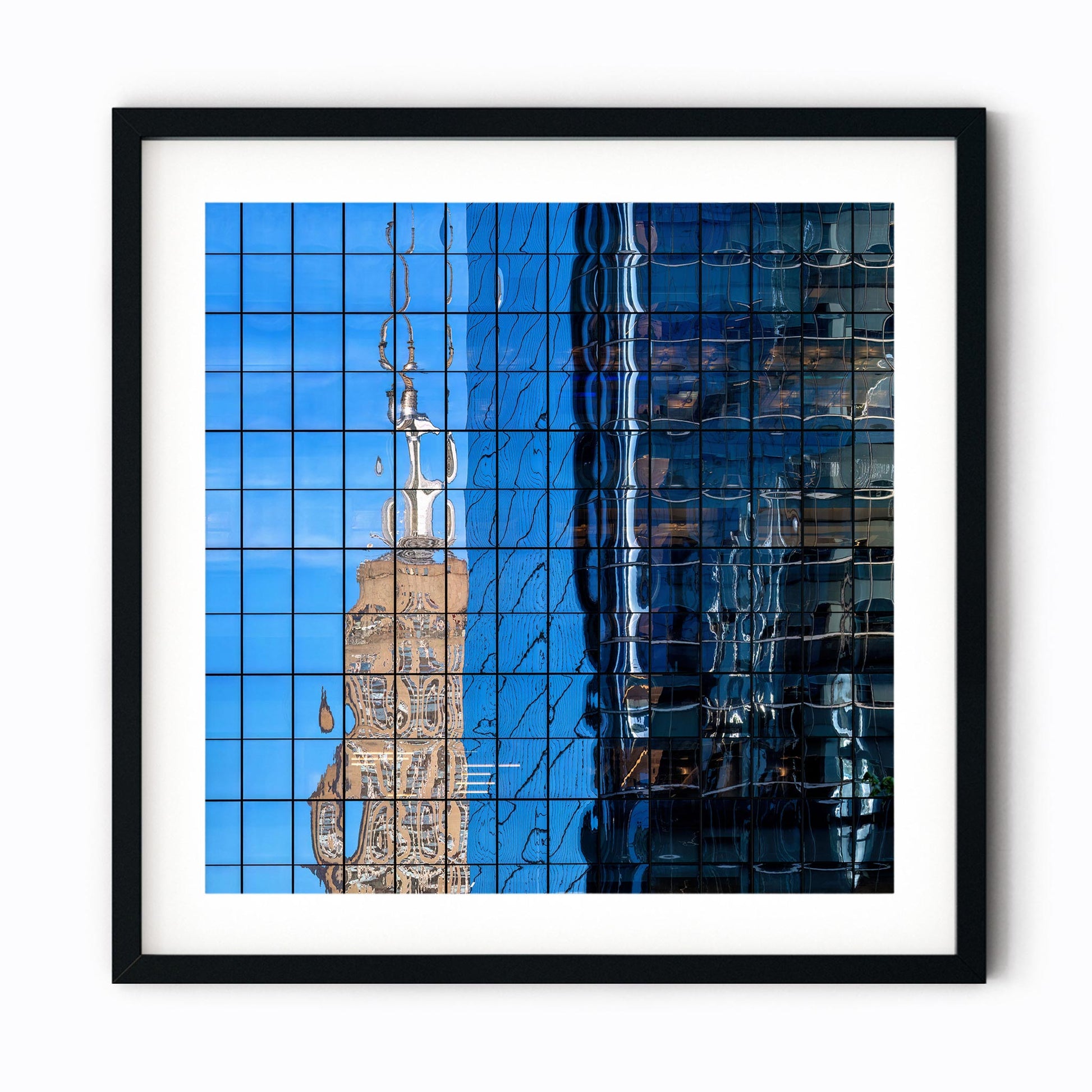 Fine art print of Empire State Building Reflections in Hudson Yards NYC