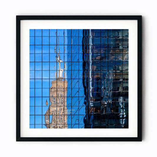 Fine art print of Empire State Building Reflections in Hudson Yards NYC