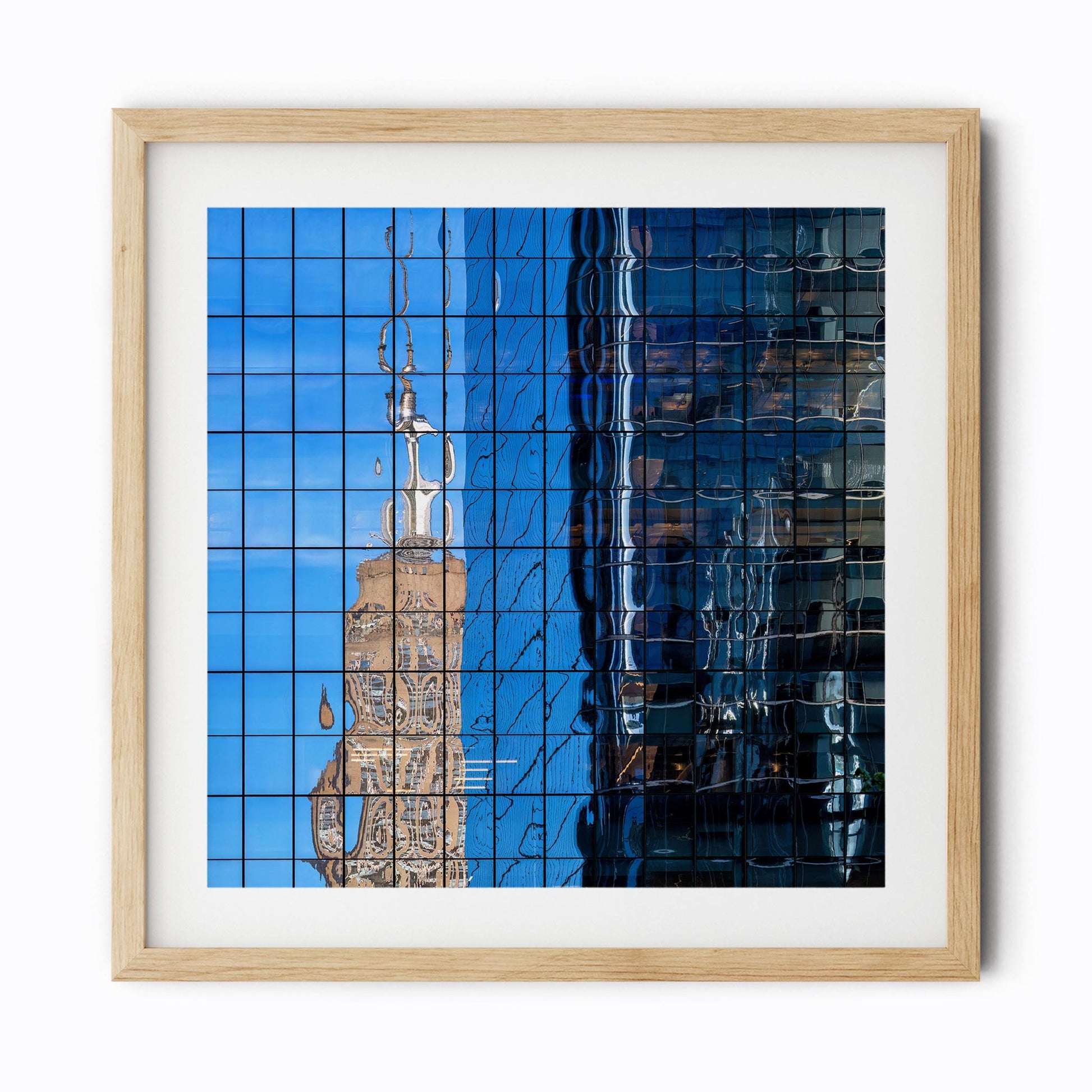 Fine art print of Empire State Building Reflections in Hudson Yards NYC