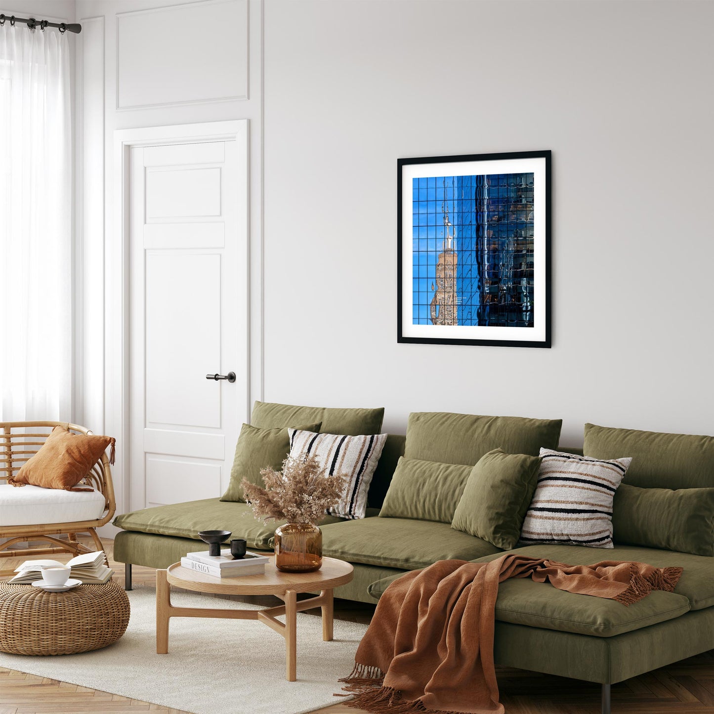 Fine art print of Empire State Building Reflections in Hudson Yards NYC