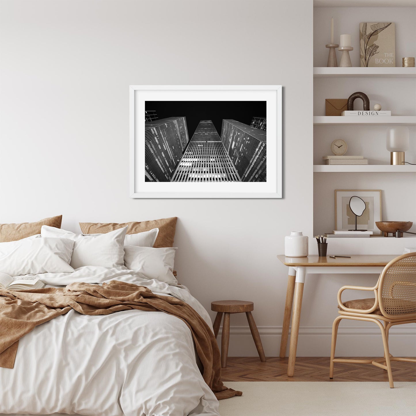 Fine art print of 1221 Avenue of the Americas at Night New York City