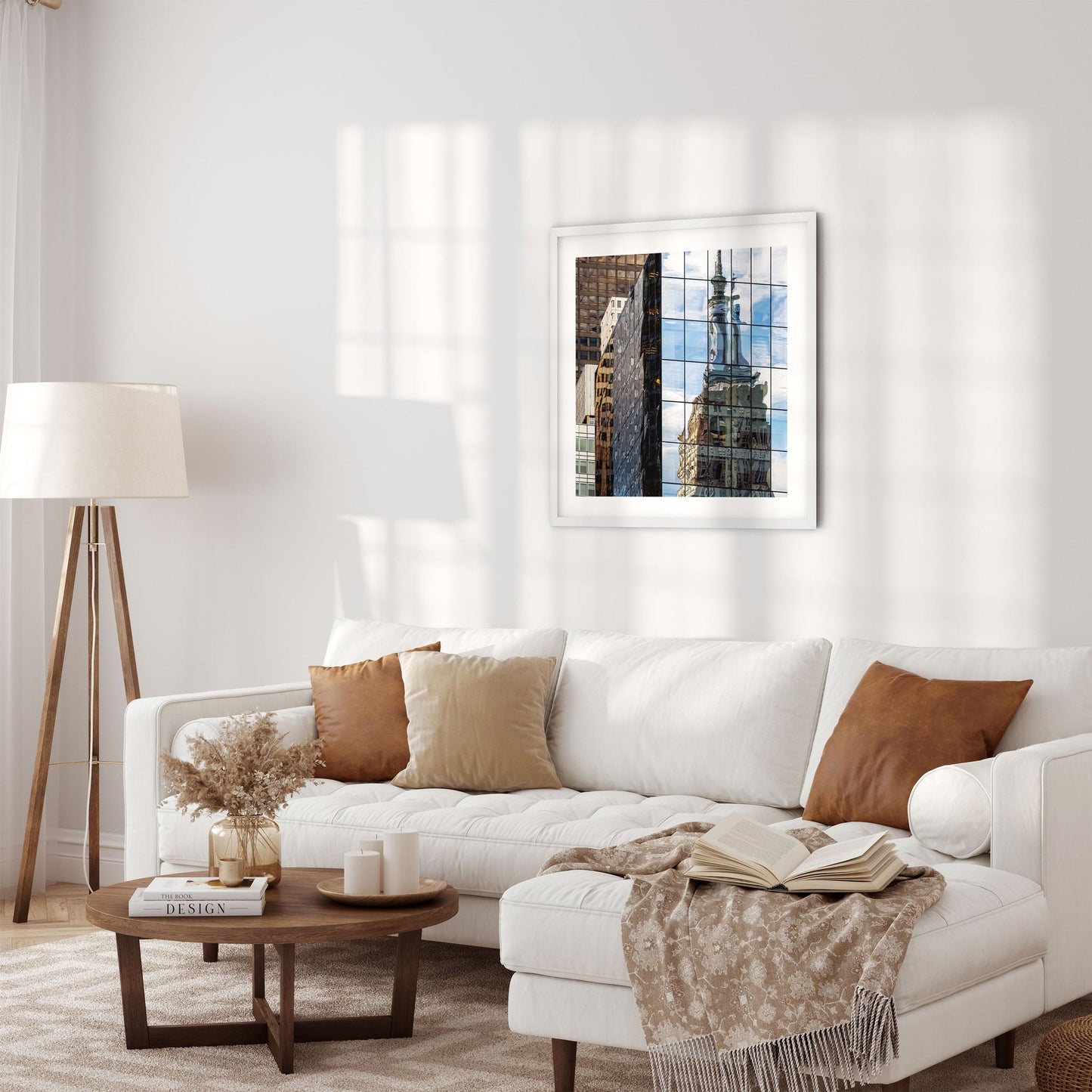 Fine art print of Empire State Building Reflections in Bryant Park Midtown Manhattan NYC