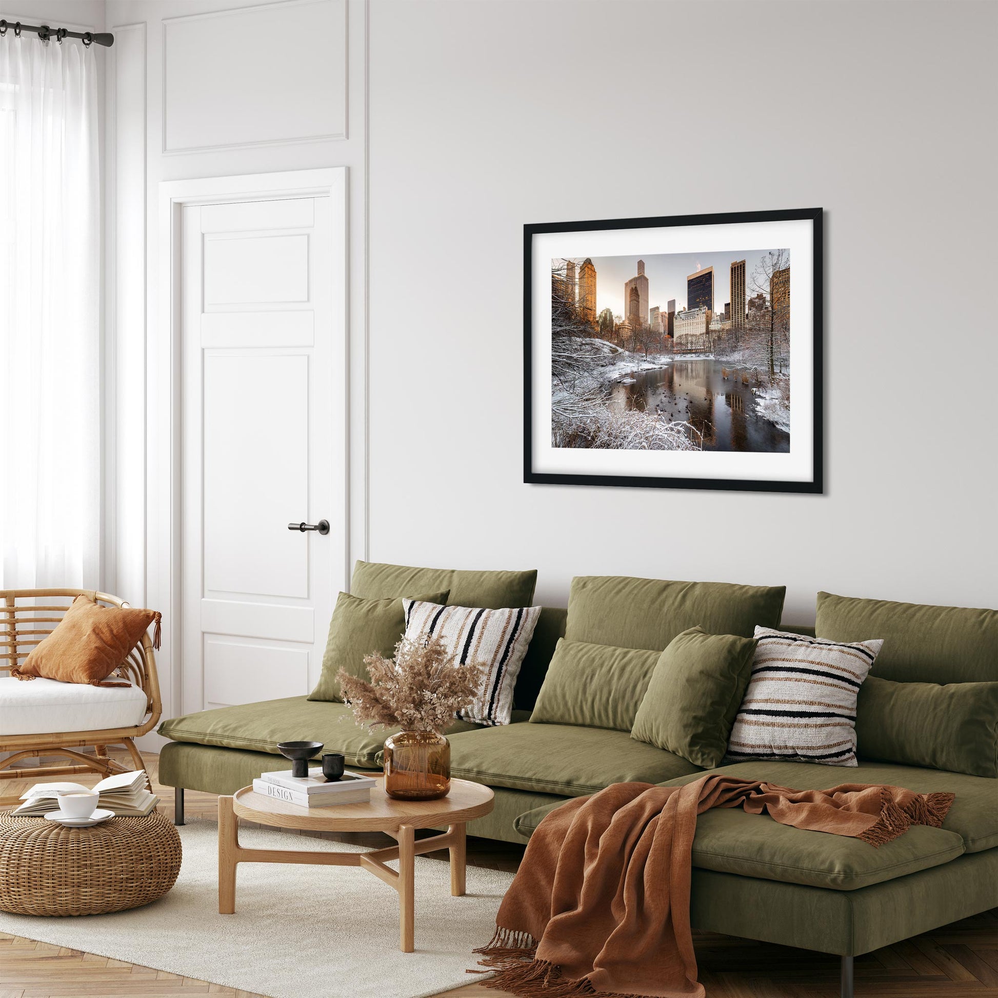 Fine art print of Central Park at Winter Sunrise New York City