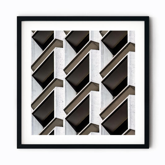 Fine art print of abstract building exterior of 909 Third Avenue New York City