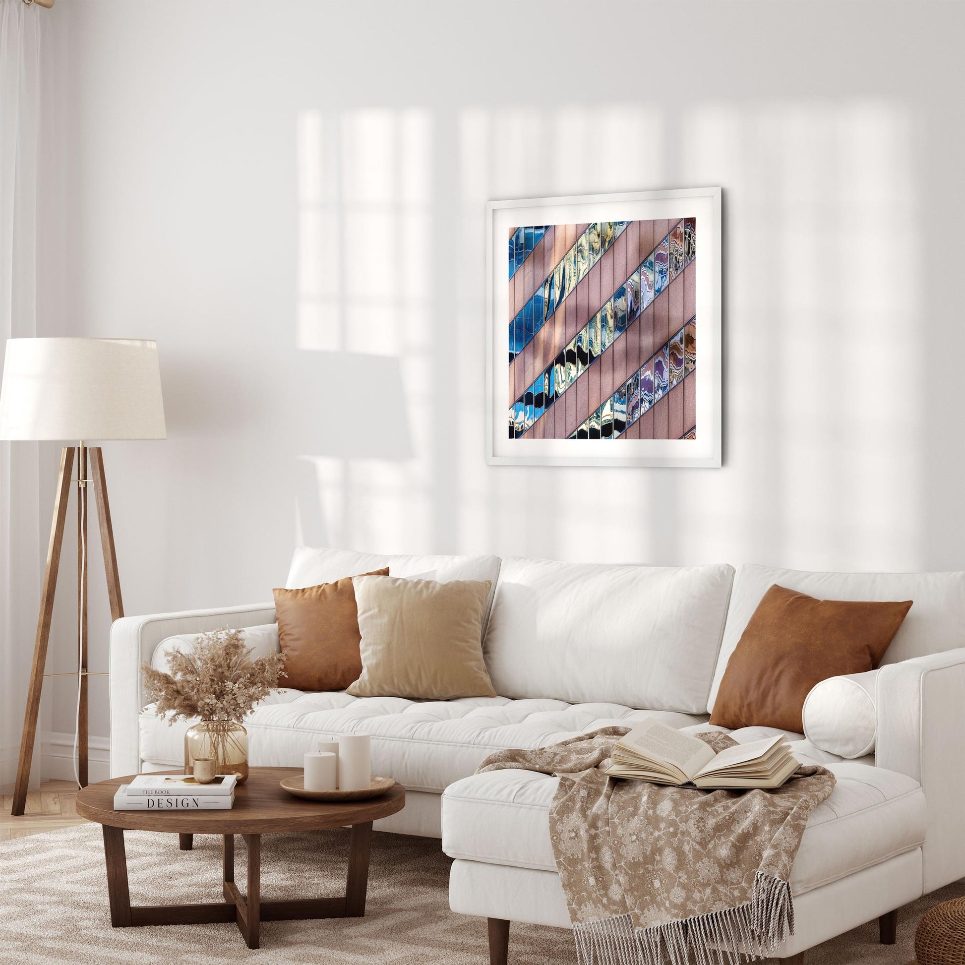 Fine art print of abstract building reflection in Midtown East New York City