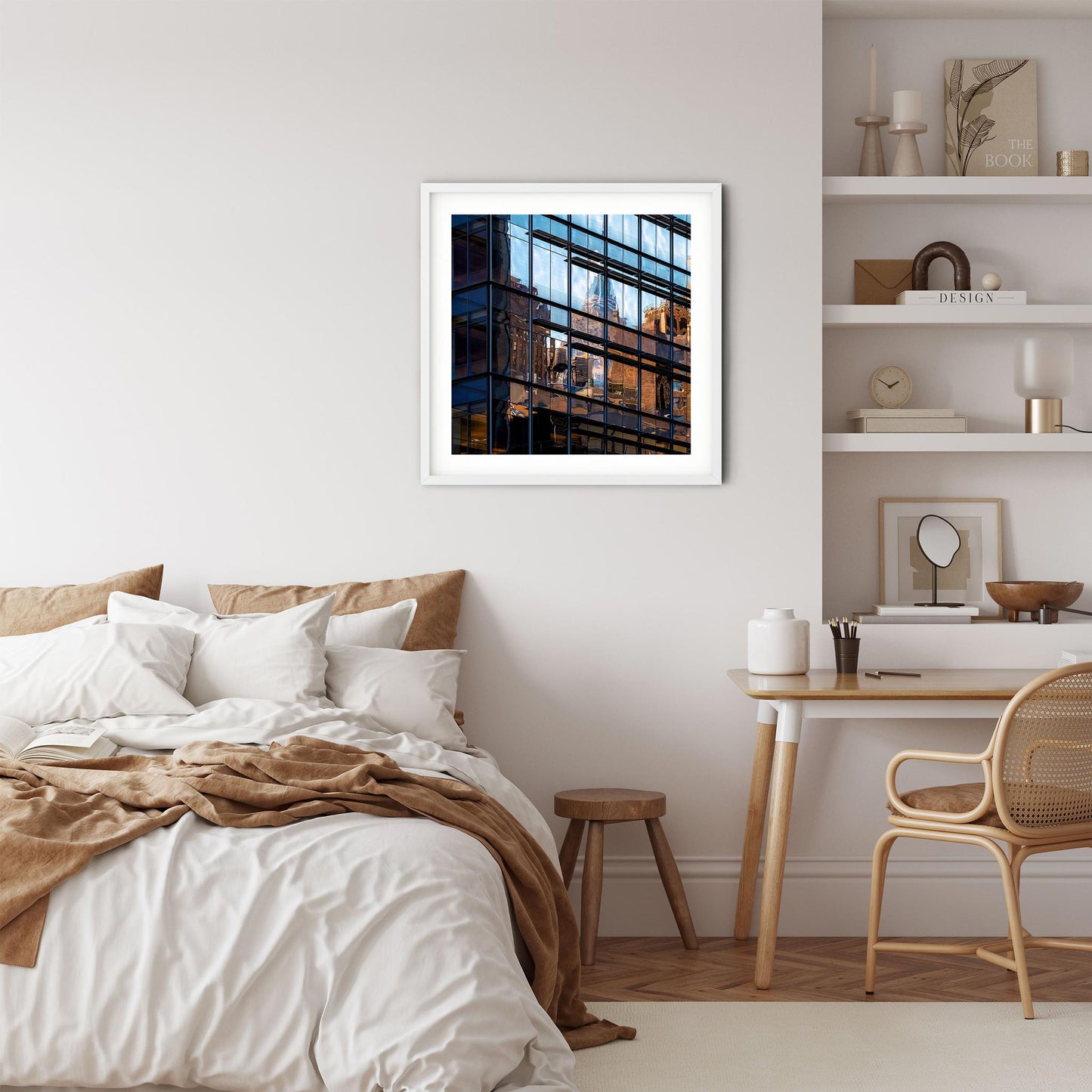 Fine art print of Abstract Building Reflection of Hell's Kitchen NYC