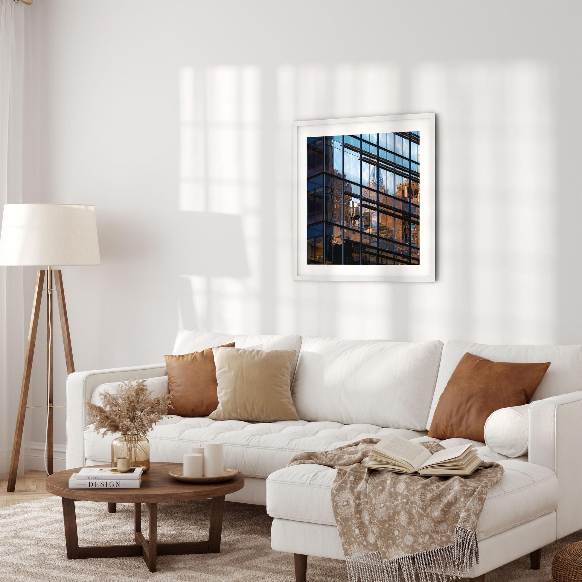 Fine art print of Abstract Building Reflection of Hell's Kitchen NYC