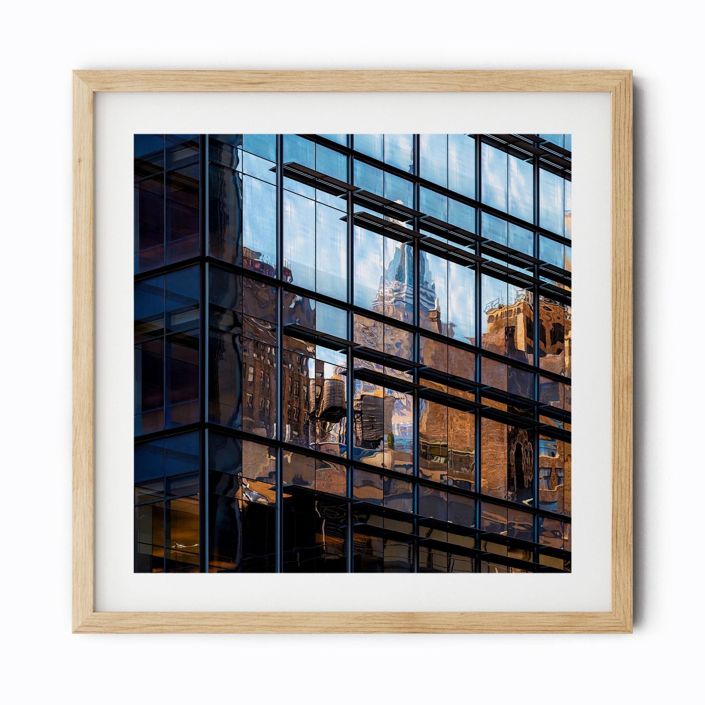 Fine art print of Abstract Building Reflection of Hell's Kitchen NYC