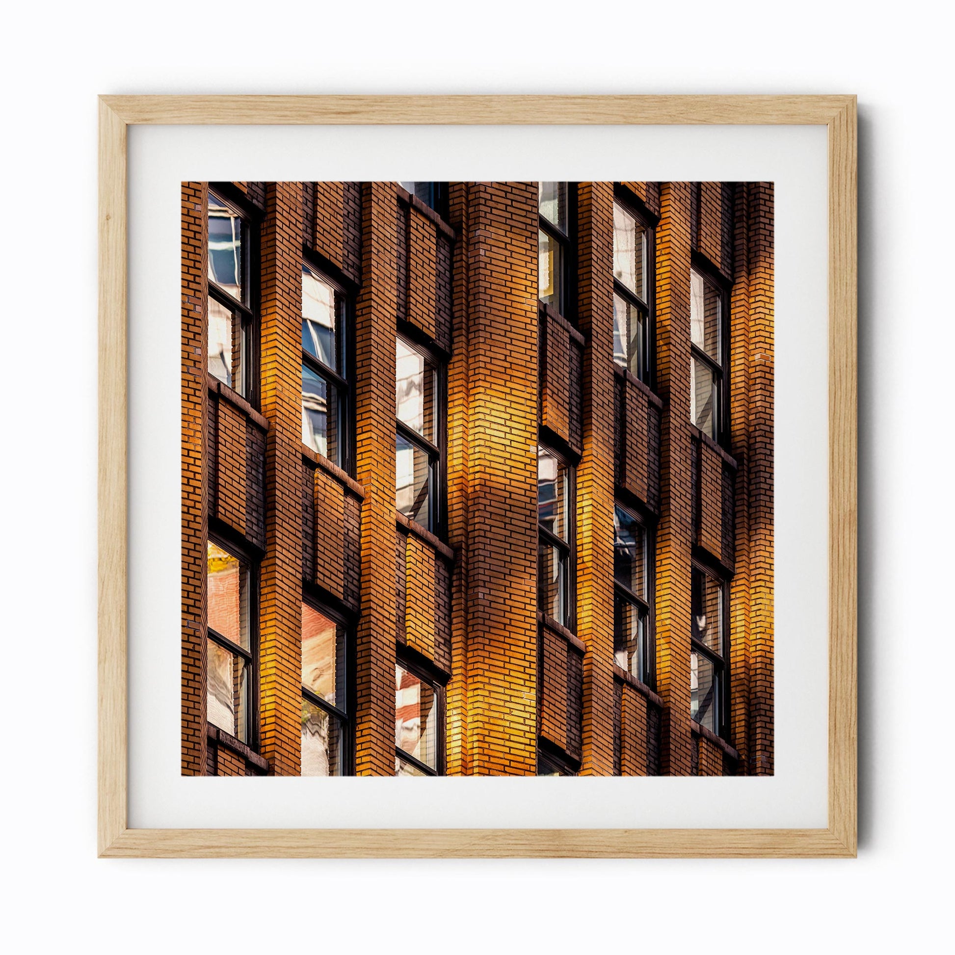 Fine art print of Abstract Building Reflection of Times Square Midtown Manhattan NYC