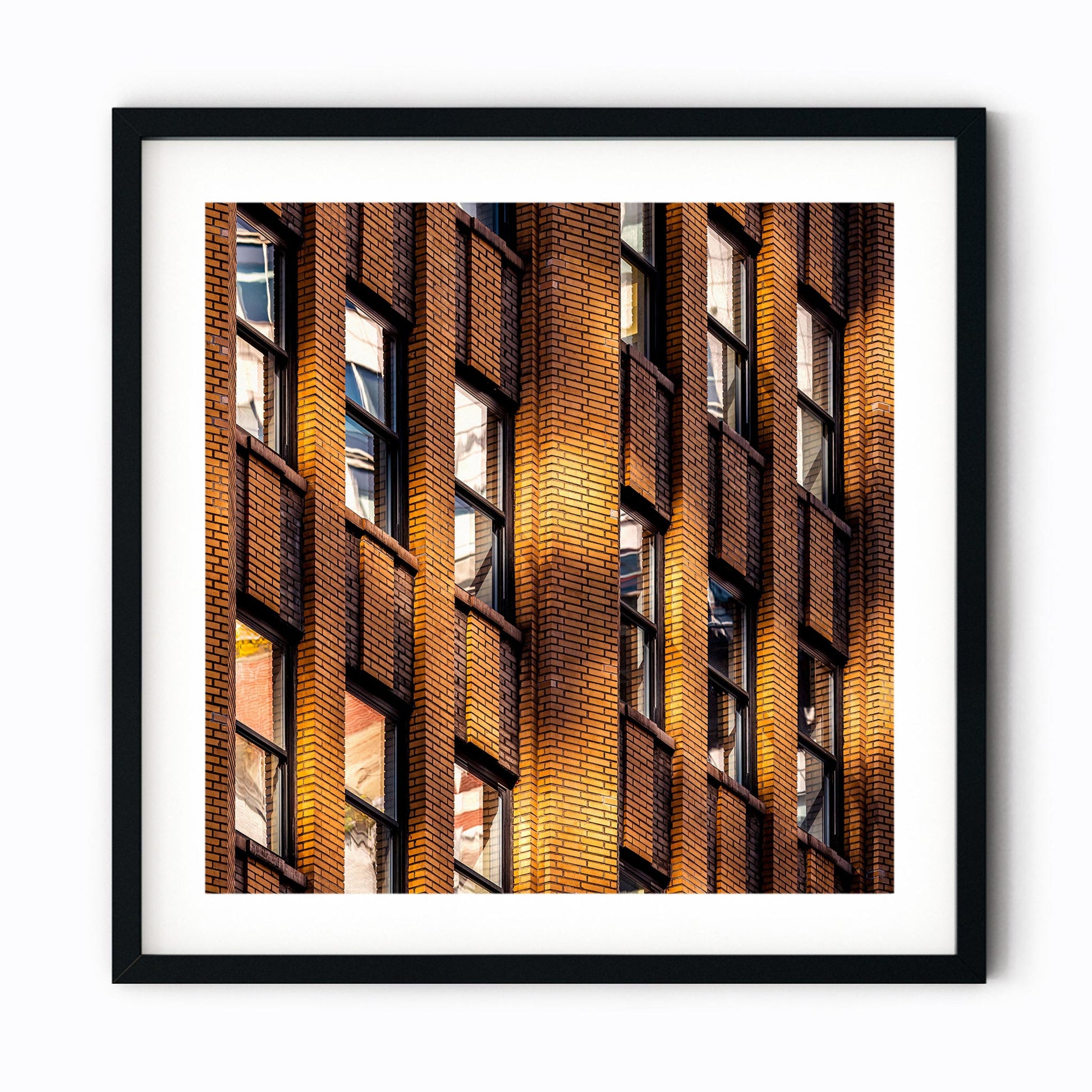 Fine art print of Abstract Building Reflection of Times Square Midtown Manhattan NYC