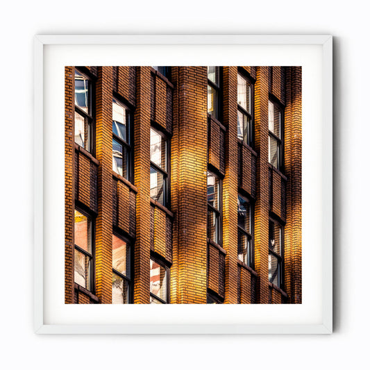 Fine art print of Abstract Building Reflection of Times Square Midtown Manhattan NYC