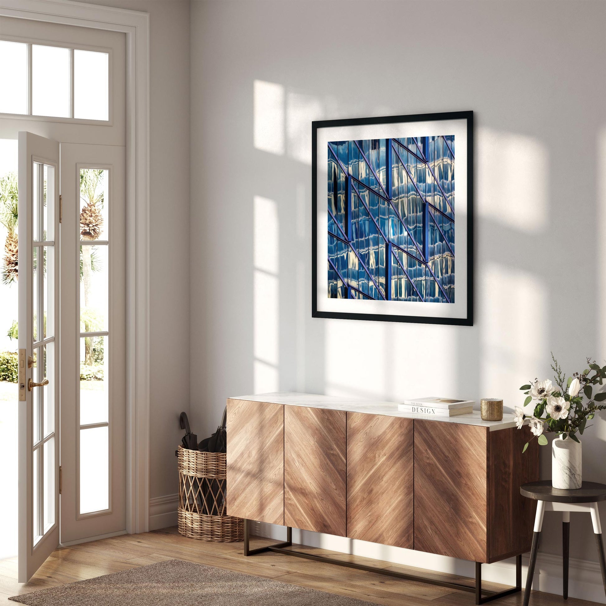 Fine art print of Abstract Building Reflection of Times Square Midtown Manhattan New York City