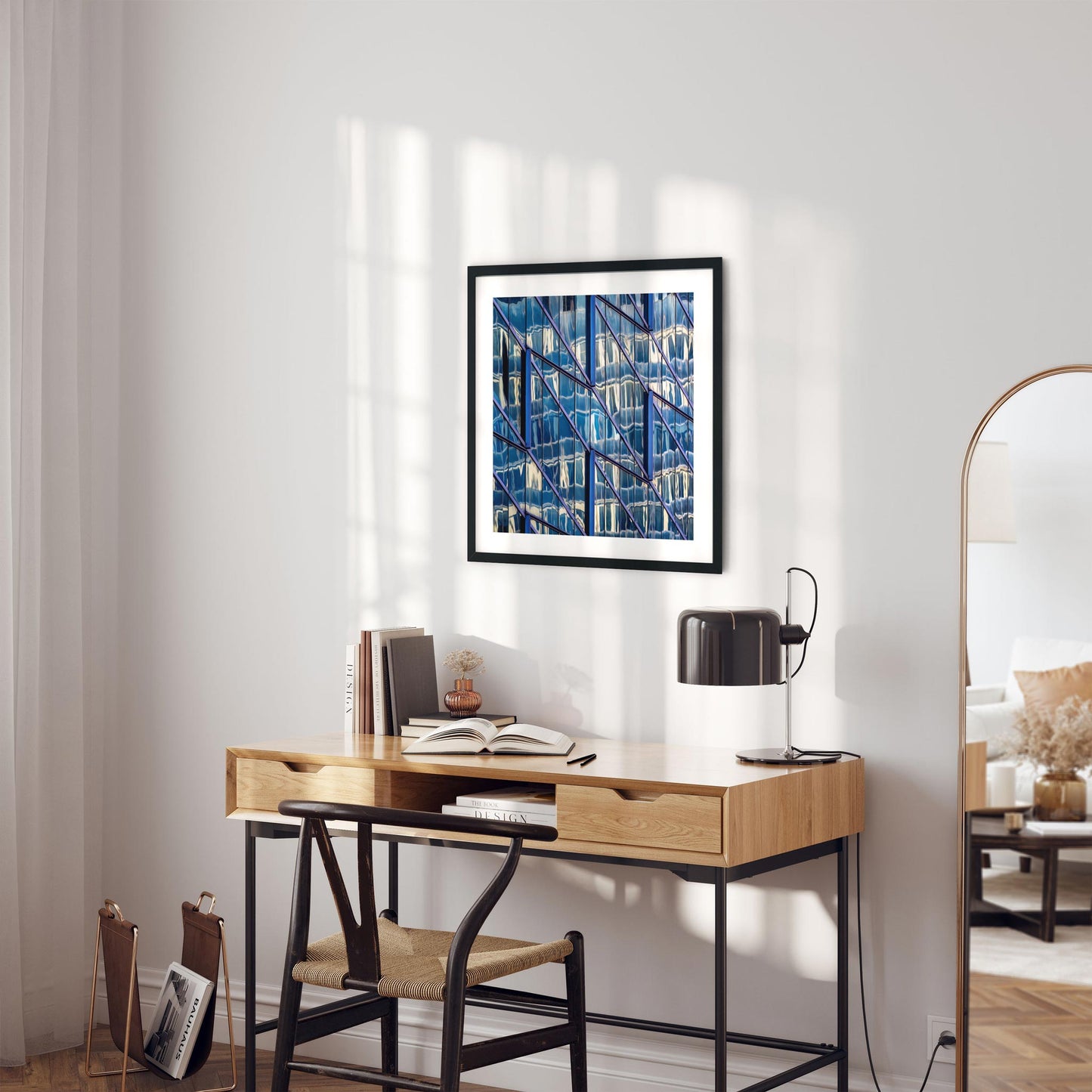 Fine art print of Abstract Building Reflection of Times Square Midtown Manhattan New York City