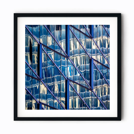 Fine art print of Abstract Building Reflection of Times Square Midtown Manhattan New York City