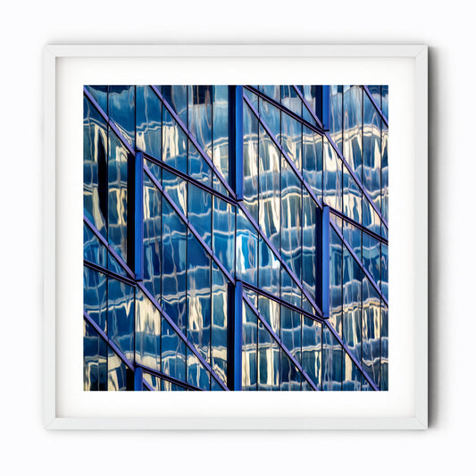 Fine art print of Abstract Building Reflection of Times Square Midtown Manhattan New York City