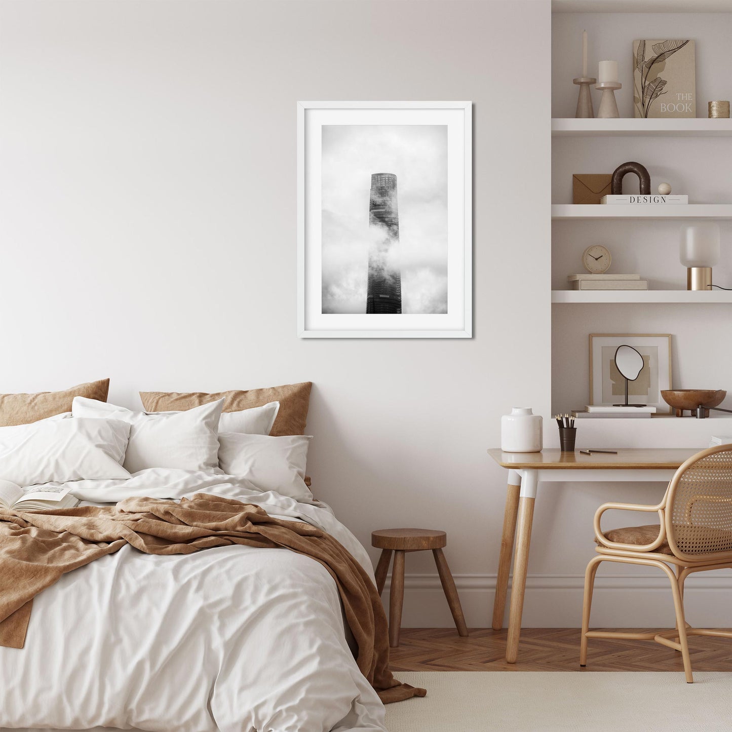 Fine art print of Shanghai Tower in the Clouds China