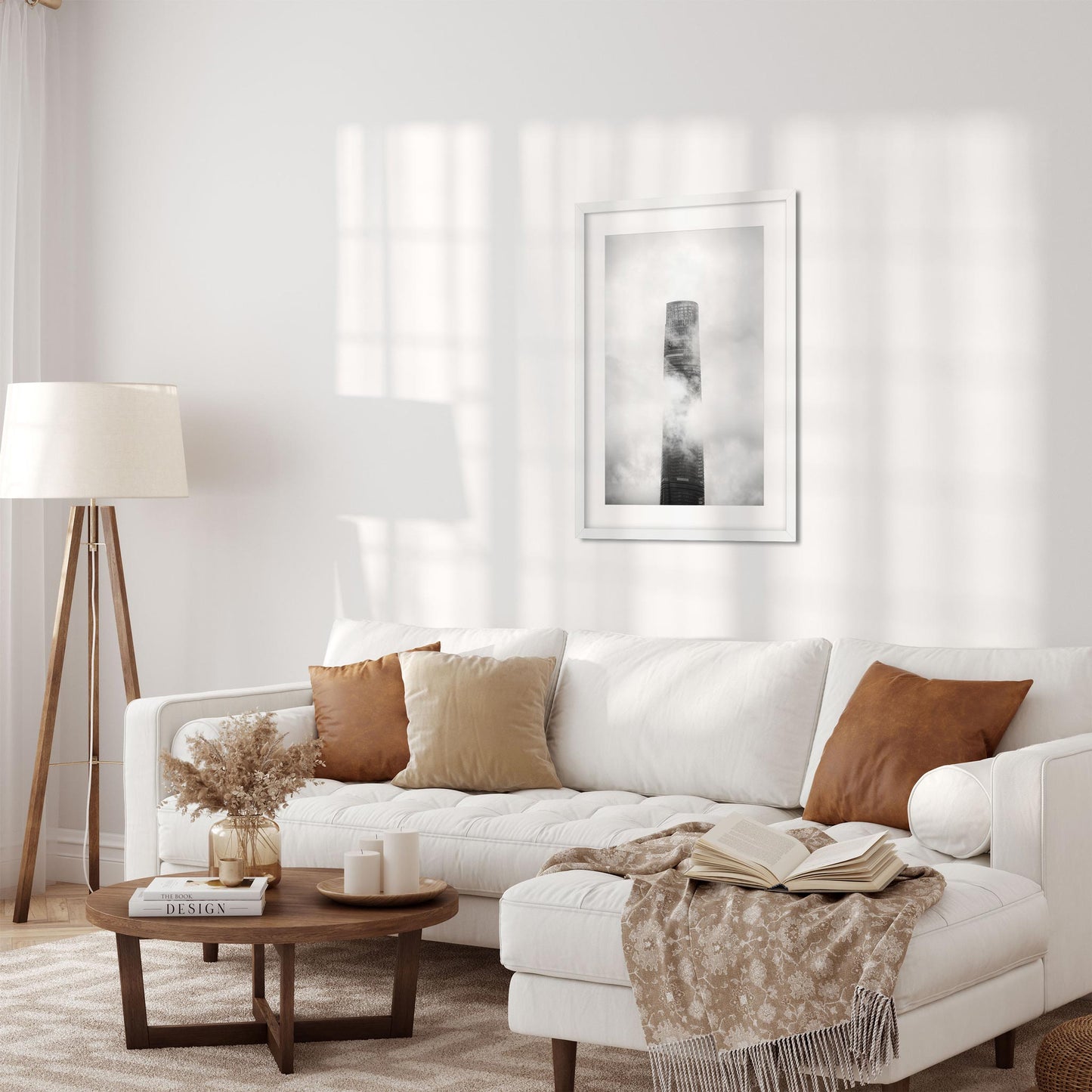 Fine art print of Shanghai Tower in the Clouds China