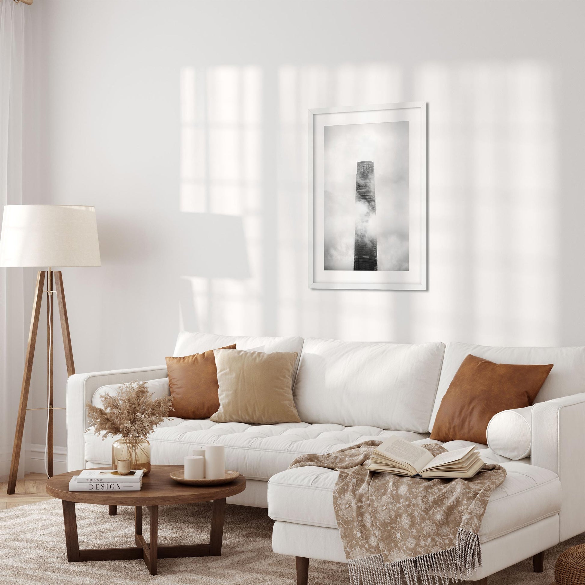 Fine art print of Shanghai Tower in the Clouds China