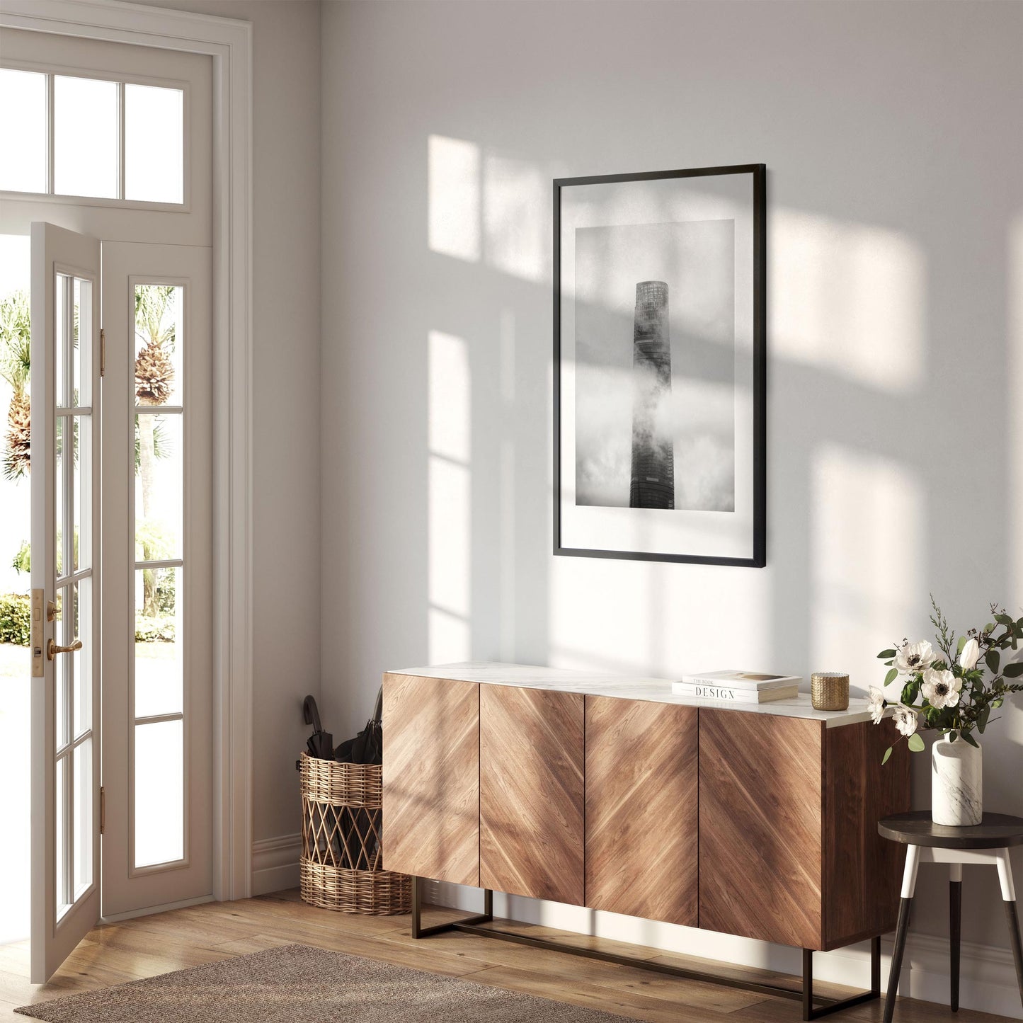 Fine art print of Shanghai Tower in the Clouds China